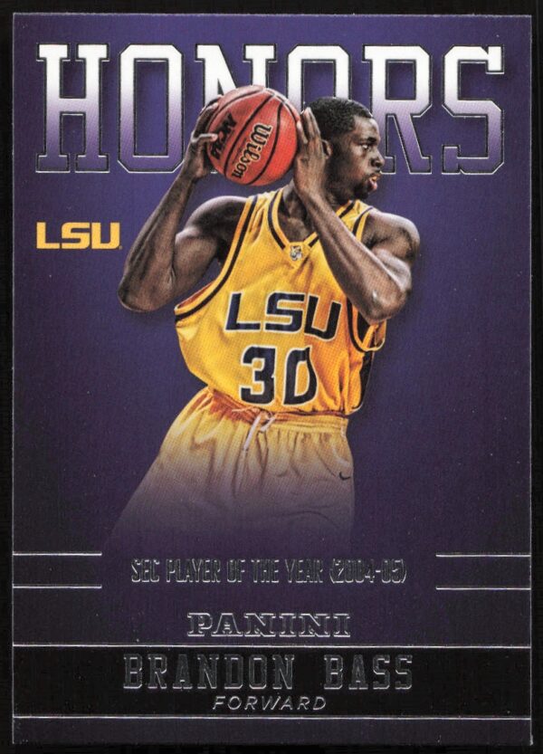 2015 Panini LSU Tigers Brandon Bass Honors #BB-LSU (Front)