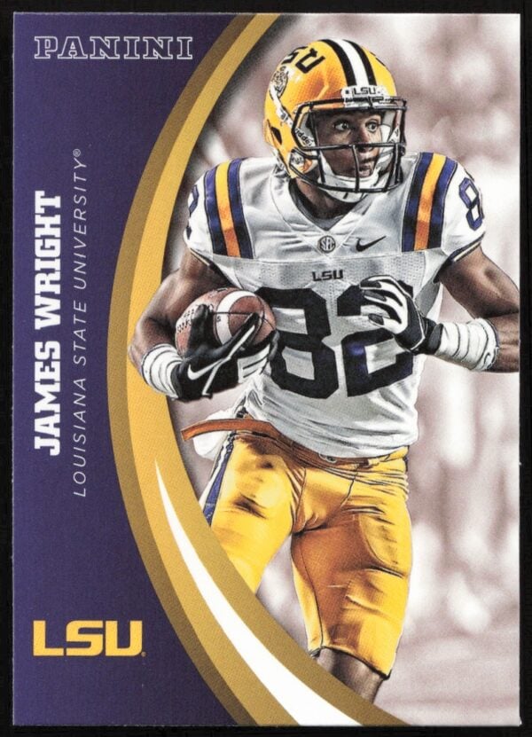 2015 Panini LSU Tigers James Wright #27 (Front)