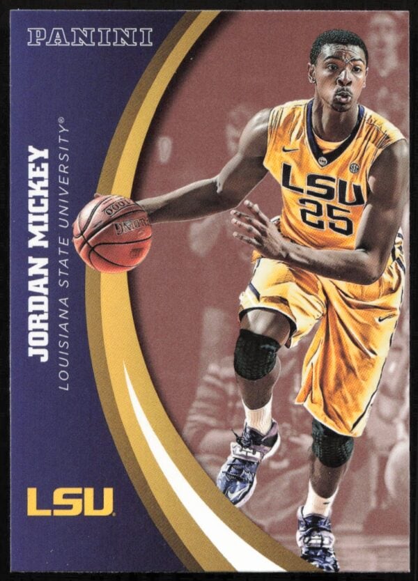 2015 Panini LSU Tigers Jordan Mickey #24 (Front)