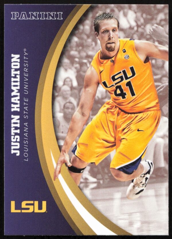 2015 Panini LSU Tigers Justin Hamilton #26 (Front)