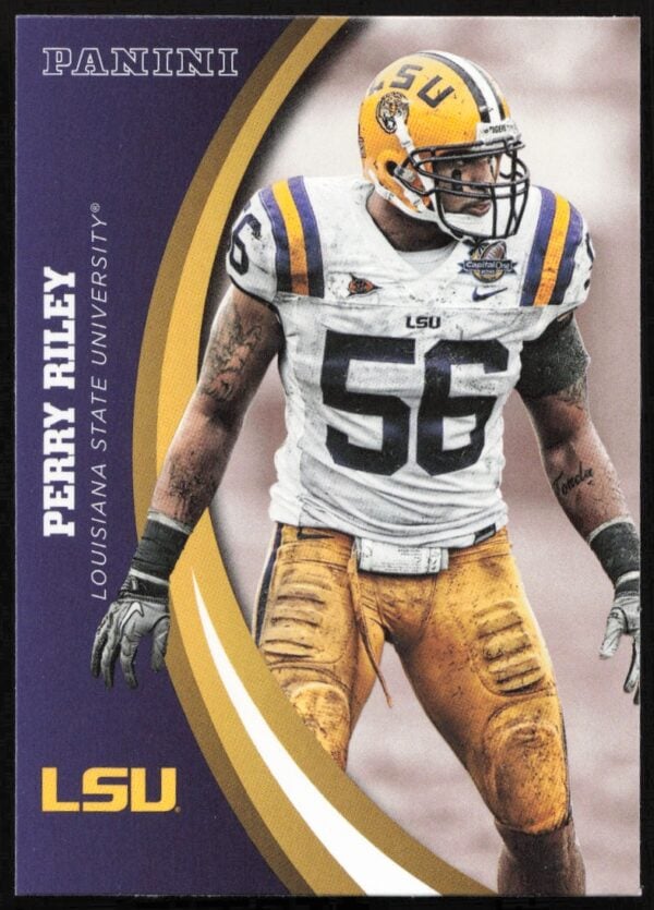 2015 Panini LSU Tigers Perry Riley #50 (Front)