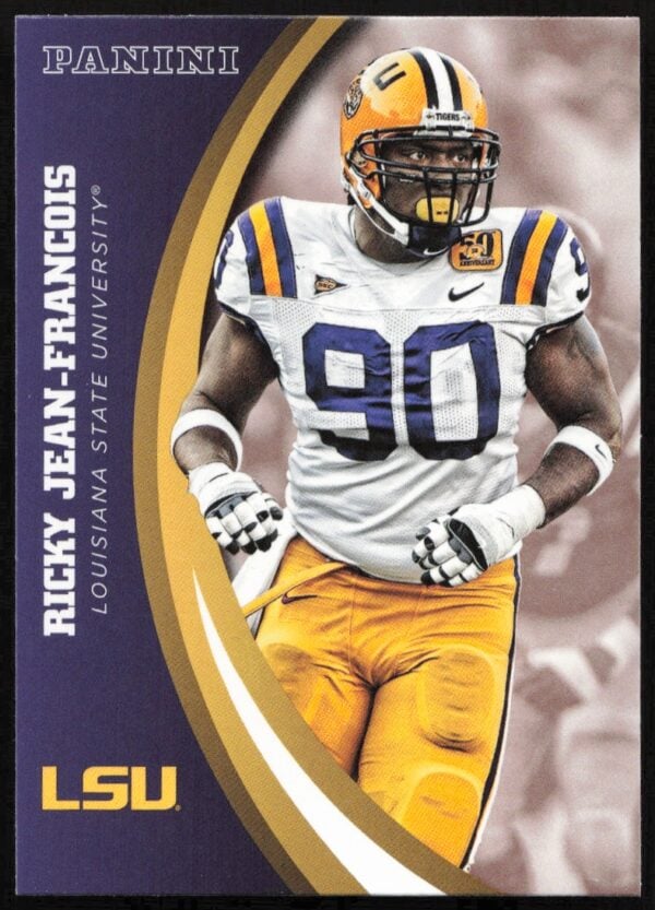 2015 Panini LSU Tigers Ricky Jean-Francois #52 (Front)