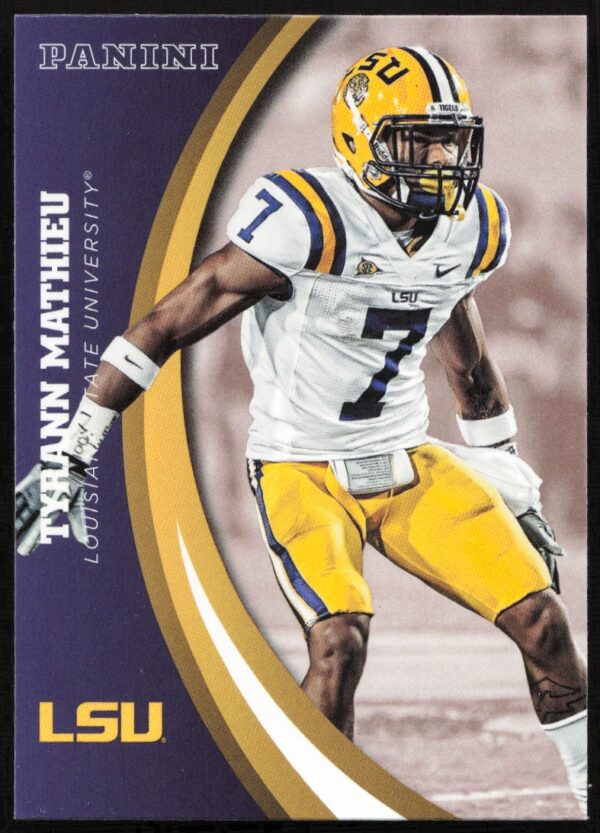 2015 Panini LSU Tigers Tyrann Mathieu #64 (Front)