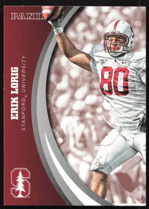 2015 Panini Stanford University Erik Lorig #16 (Front)