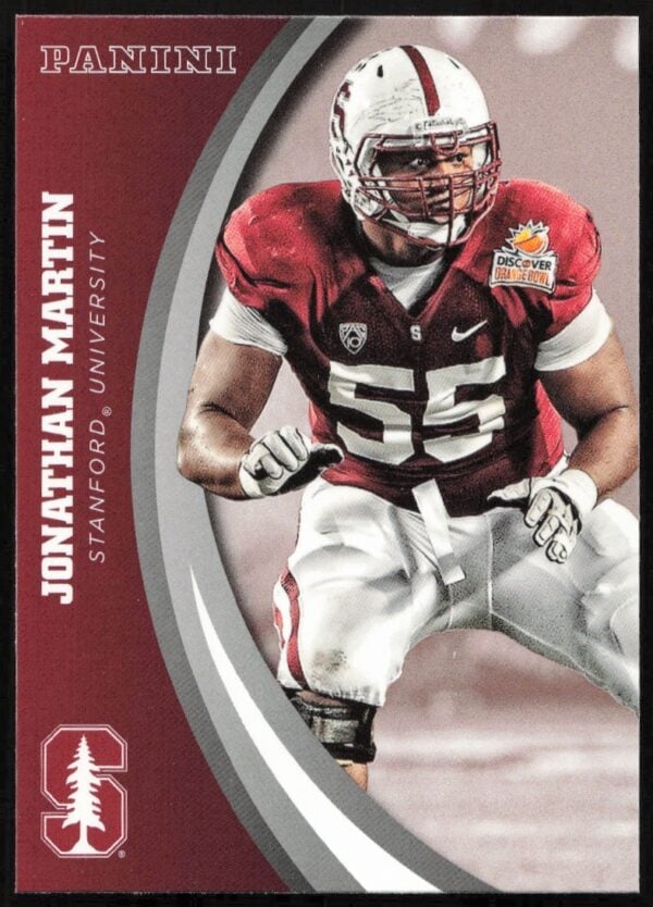 2015 Panini Stanford University Jonathan Martin #25 (Front)