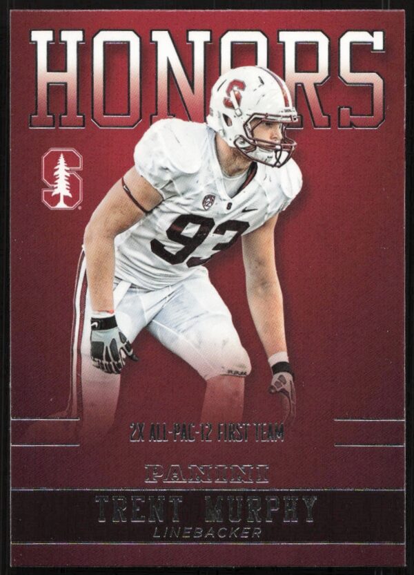 2015 Panini Stanford University Trent Murphy Honors #TM-STA (Front)