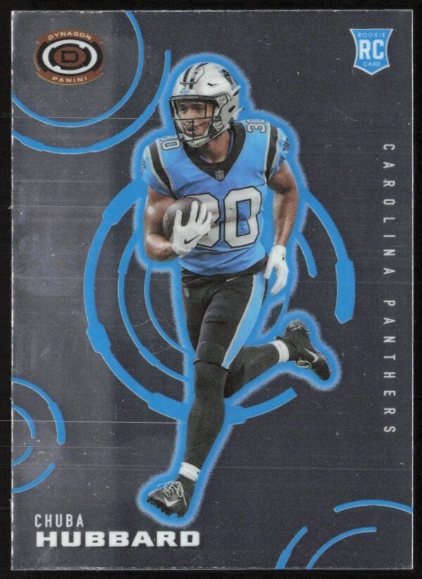 2021 Panini Chronicles Chuba Hubbard Dynagon Rookies #D-12 (Front)