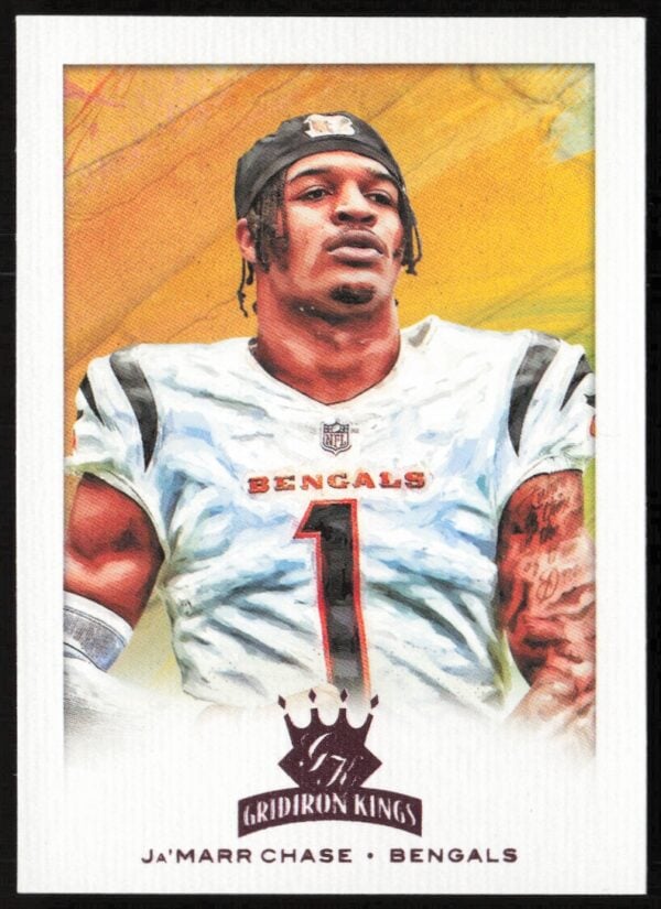 2021 Panini Chronicles Ja'Marr Chase Gridiron Kings #GK-24 (Front)