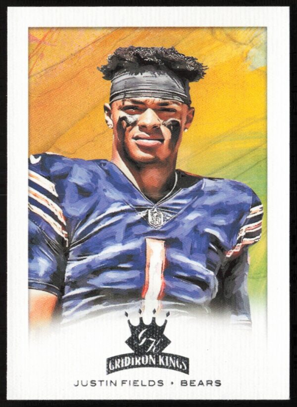 2021 Panini Chronicles Justin Fields Gridiron Kings #GK-4 (Front)