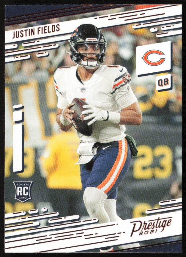 2021 Panini Chronicles Justin Fields Prestige Rookies Update #203 (Front)