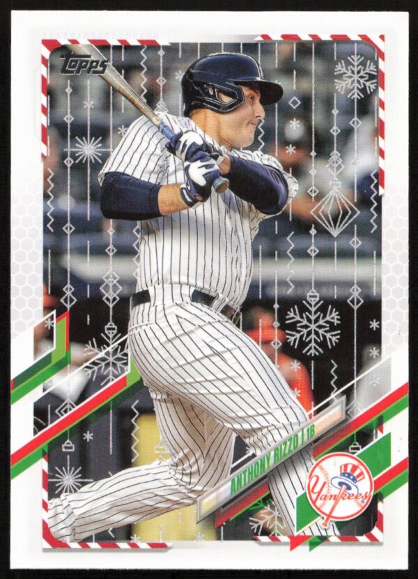 2021 Topps Holiday Anthony Rizzo Metallic #HW124 (Front)