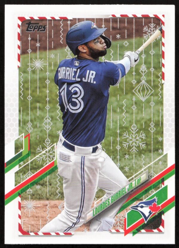 2021 Topps Holiday Lourdes Gurriel Jr. Metallic #HW127 (Front)