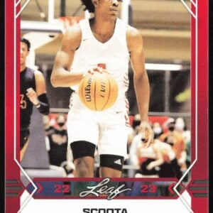 2022-23 Leaf Draft Scoota Henderson Red #B-2 (Front)