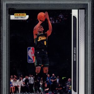 Graded 2022 Panini Instant Scoot Henderson Basketball Card in Excellent-Mint Condition.