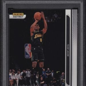 2022 Panini Instant card featuring Scoot Henderson in action, graded PSA 9 by Professional Sports Authenticator.