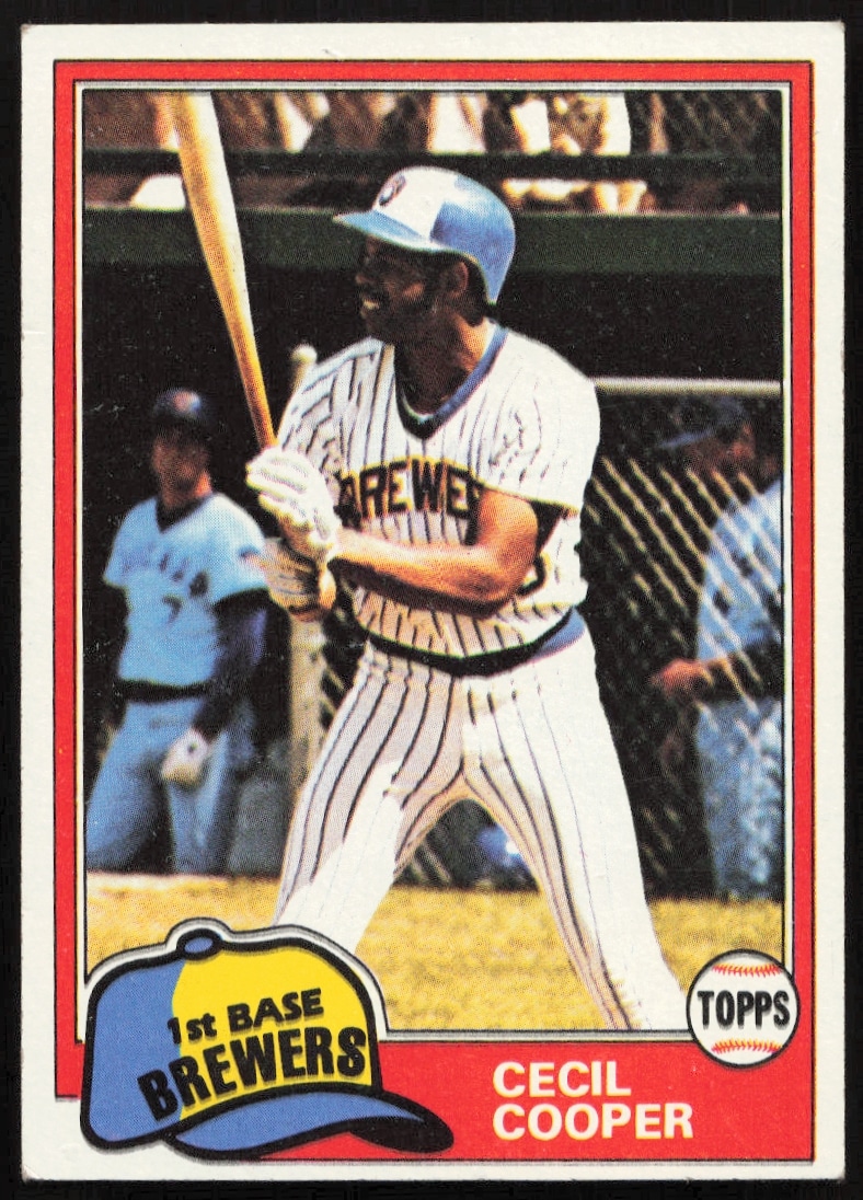 1981 Topps Cecil Cooper #555 (Front)