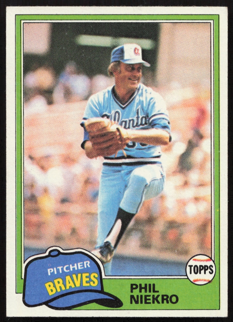 1981 Topps Phil Niekro #387 (Front)