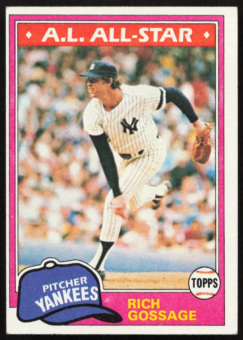 1981 Topps Rich Gossage #460 (Front)