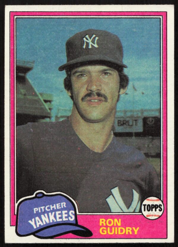 1981 Topps Ron Guidry #250 (Front)