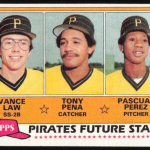 1981 Topps Vance Law / Tony Pena / Pascual Perez RC Future Stars #551 (Front)