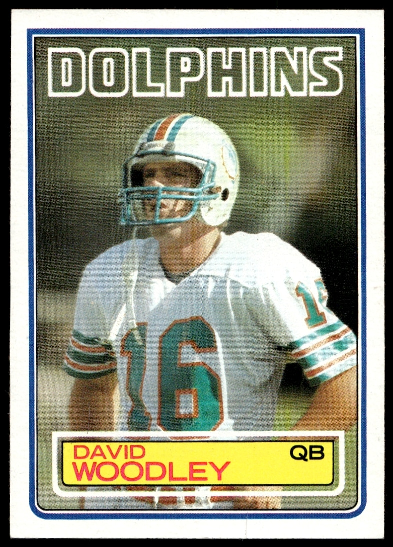 1983 Topps David Woodley #323 (Front)