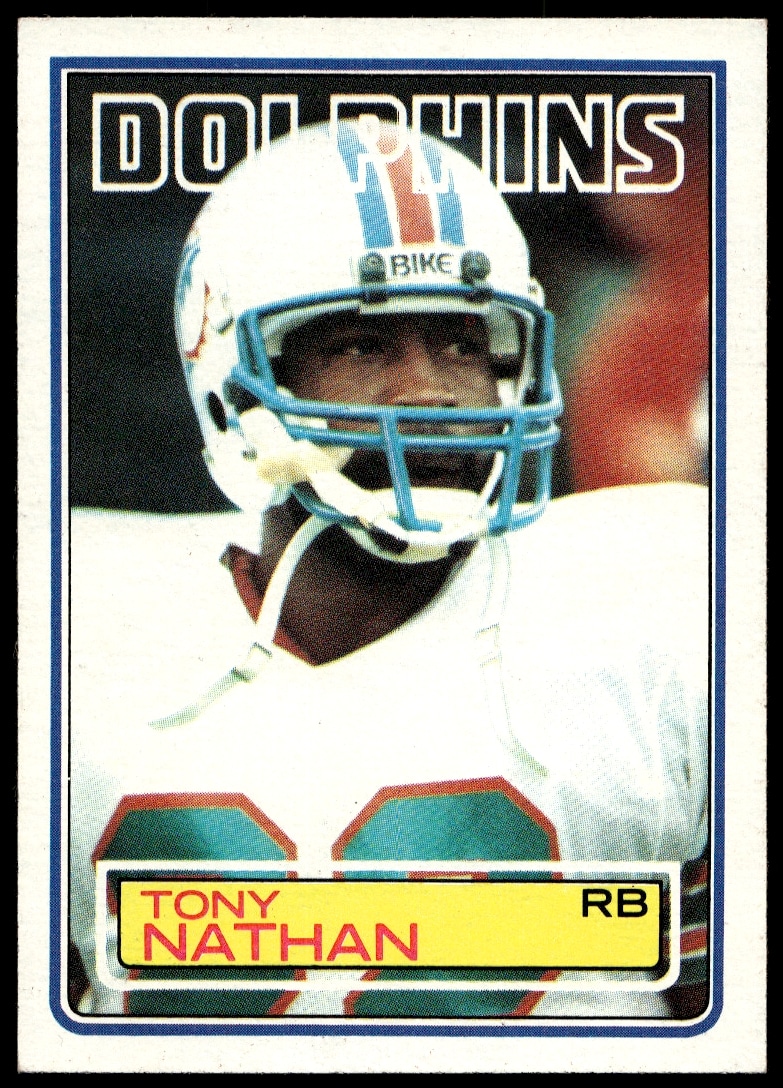 1983 Topps Tony Nathan #317 (Front)