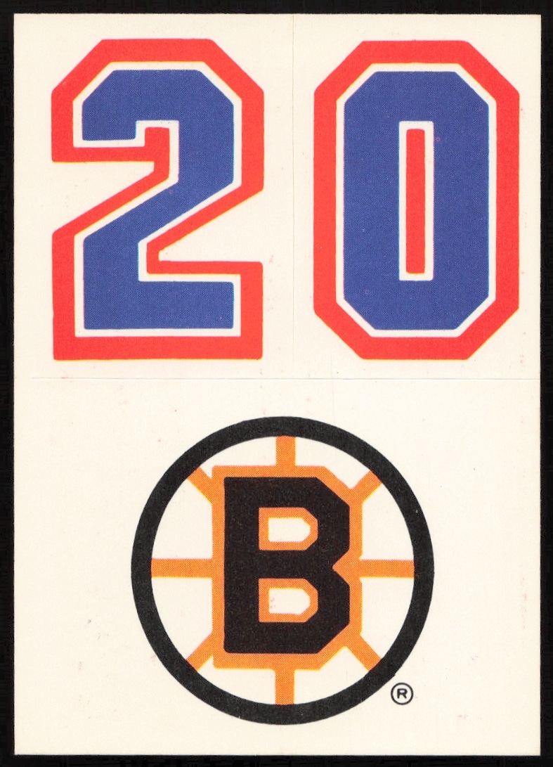 1988-89 Topps Boston Bruins Sticker Inserts Logo bottom #31 (Front)