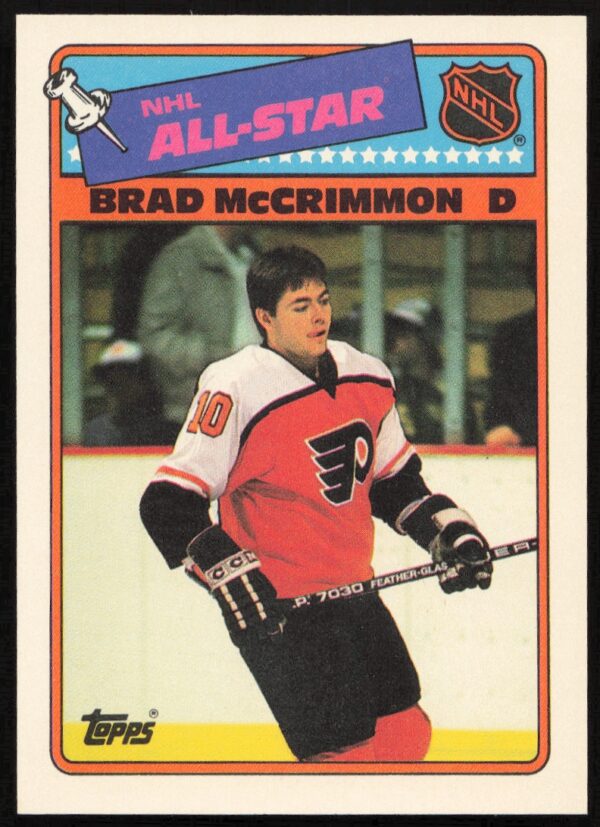 1988-89 Topps Brad McCrimmon Sticker Inserts #10 (Front)