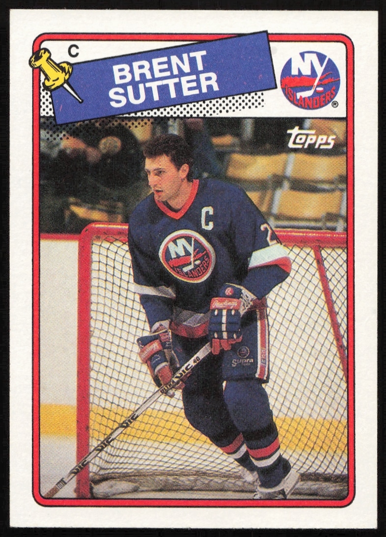 1988-89 Topps Brent Sutter #7 (Front)