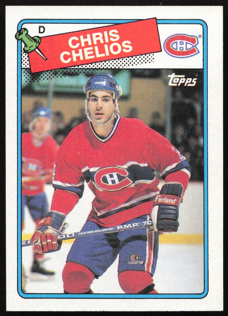 1988-89 Topps Chris Chelios #49 (Front)
