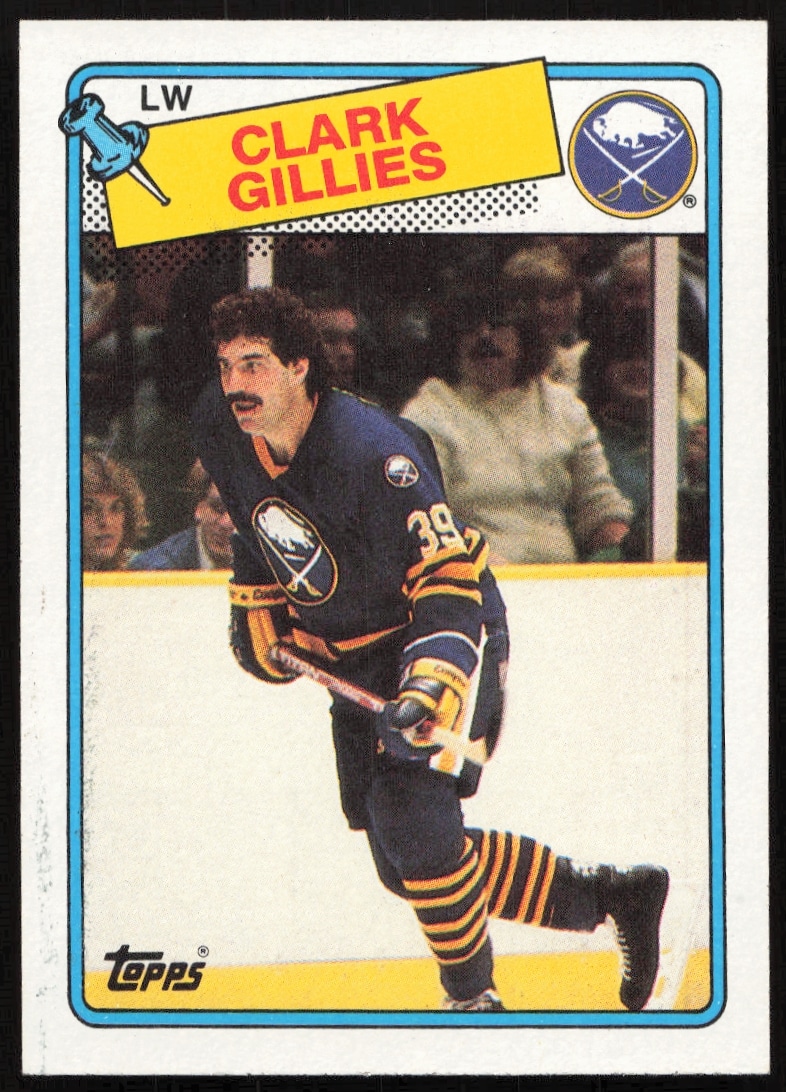 1988-89 Topps Clark Gillies #80 (Front)