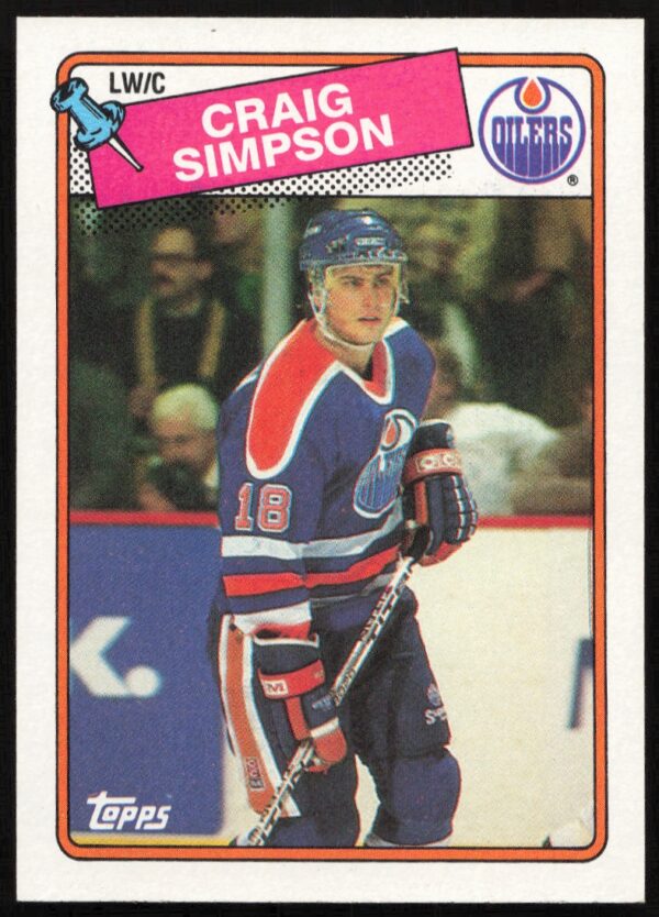 1988-89 Topps Craig Simpson #27 (Front)