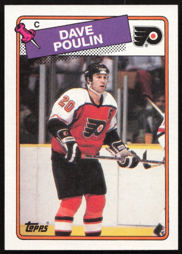 1988-89 Topps Dave Poulin #100 (Front)