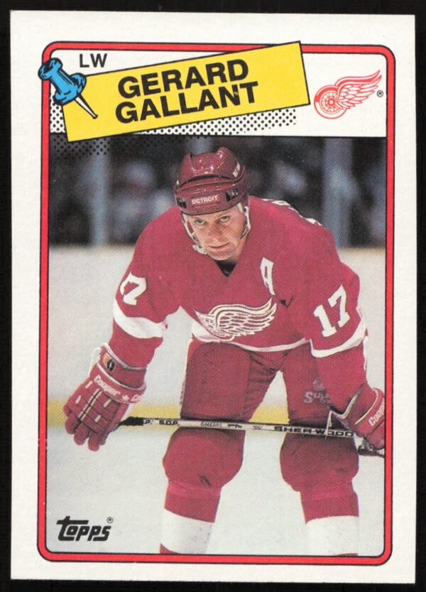 1988-89 Topps Gerard Gallant #12 (Front)