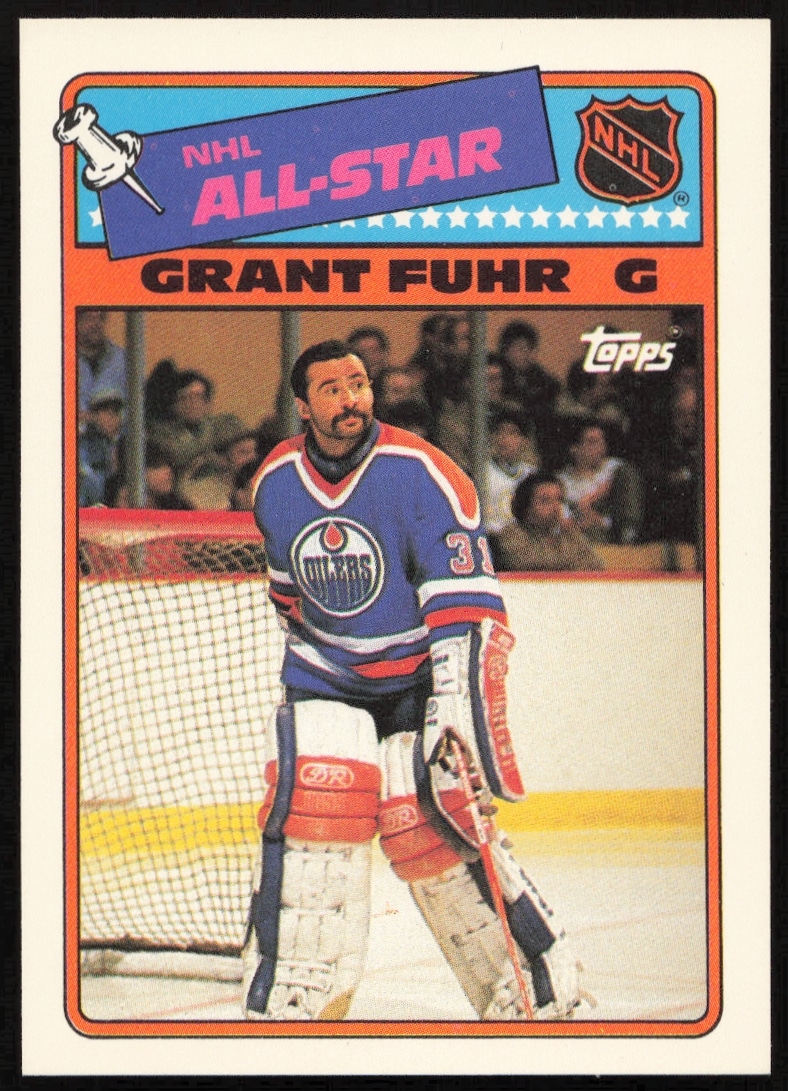 1988-89 Topps Grant Fuhr Sticker Inserts #6 (Front)