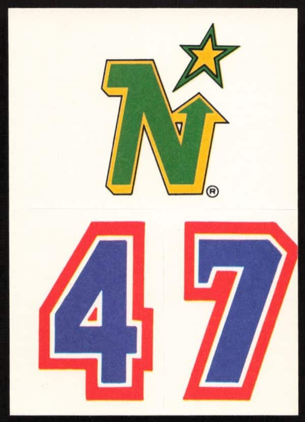 1988-89 Topps Minnesota North Stars Sticker Inserts Logo bottom #29 (Front)