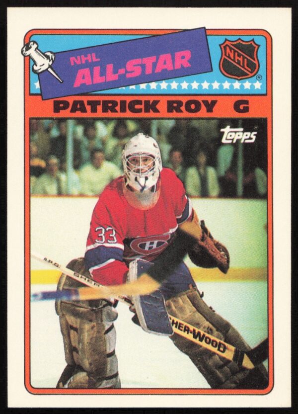 1988-89 Topps Patrick Roy Sticker Inserts #12 (Front)