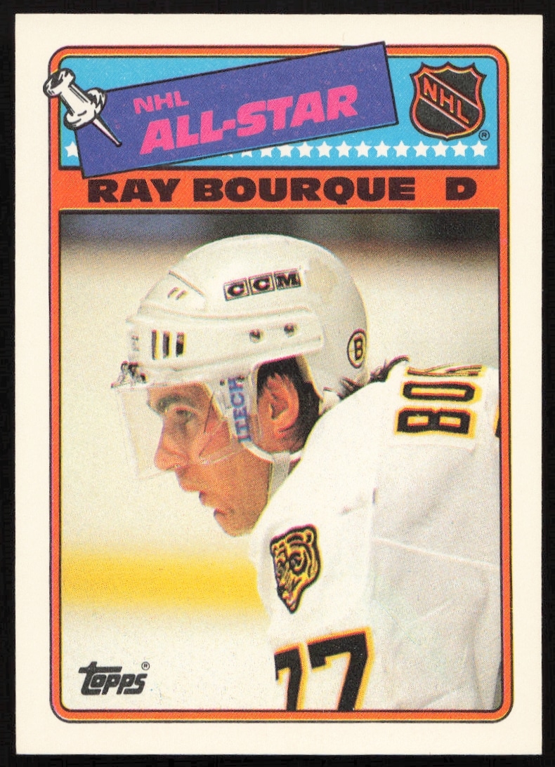 1988-89 Topps Ray Bourque Sticker Inserts #5 (Front)