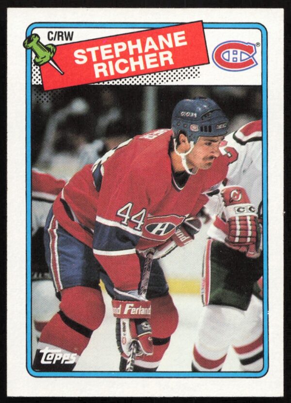 1988-89 Topps Stephane Richer #5 (Front)