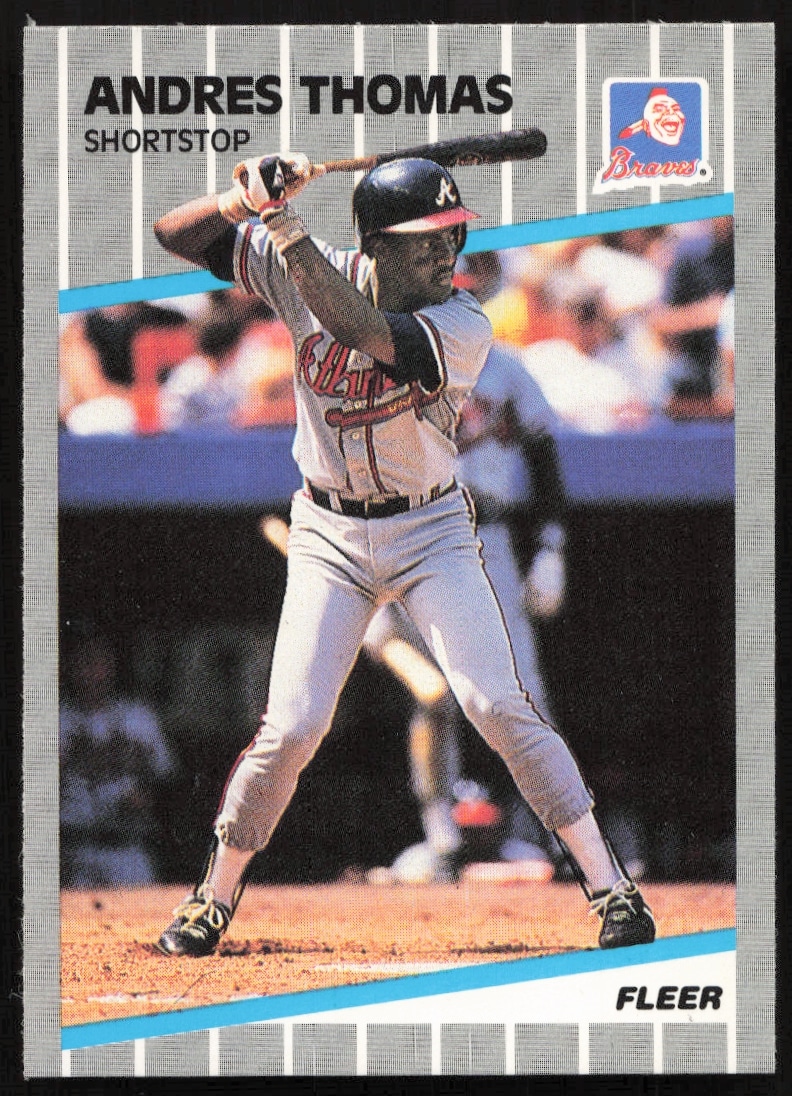 1989 Fleer Andres Thomas #604 (Front)