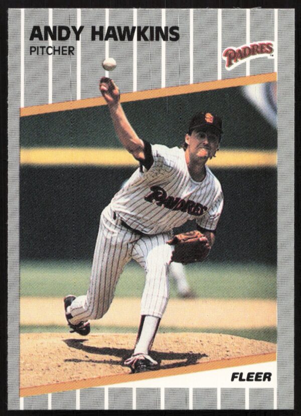 1989 Fleer Andy Hawkins #307 (Front)