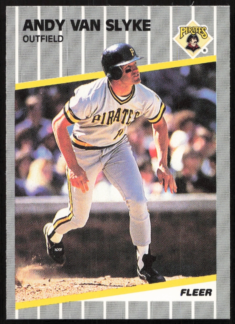 1989 Fleer Andy Van Slyke #222 (Front)