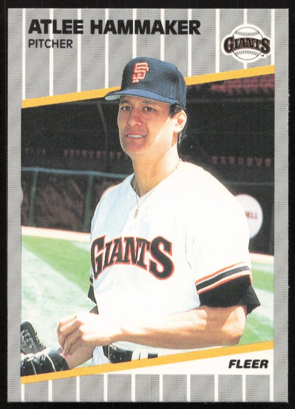 1989 Fleer Atlee Hammaker #329 (Front)