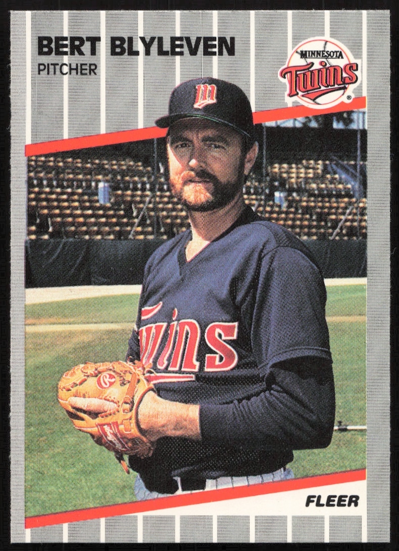 1989 Fleer Bert Blyleven #105 (Front)