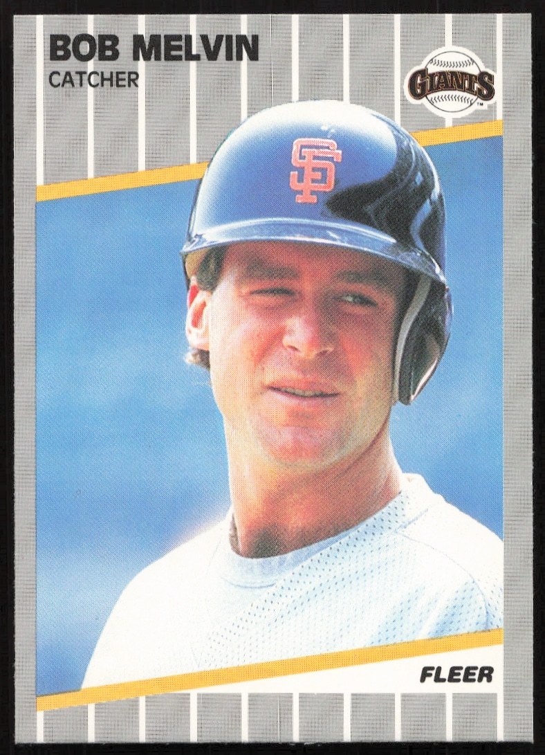 1989 Fleer Bob Melvin #335 (Front)