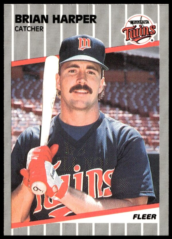 1989 Fleer Brian Harper #114 (Front)