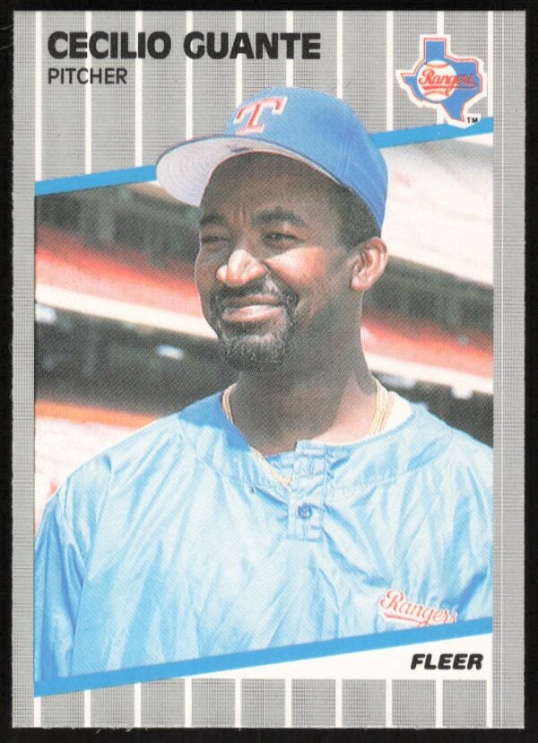 1989 Fleer Cecilio Guante #519 (Front)