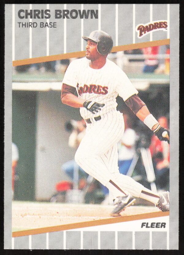 1989 Fleer Chris Brown #301 (Front)