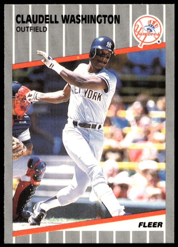 1989 Fleer Claudell Washington #272 (Front)