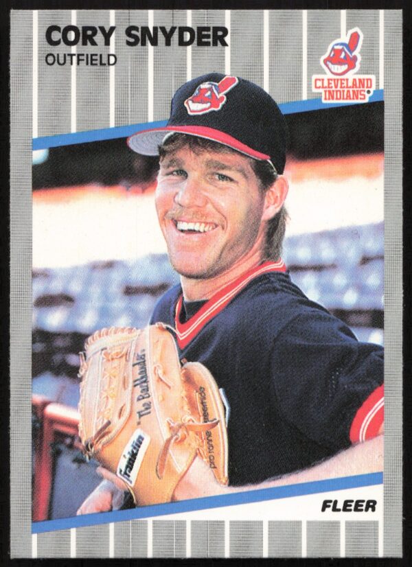 1989 Fleer Cory Snyder #412 (Front)